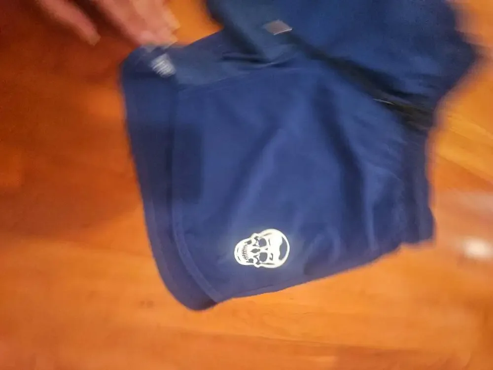 Gymreapers Core Skull Mesh Training Shorts - Navy